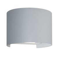 APPLIQUE LED IP54 ROTONDA 2X5W 4000K GRIGIO