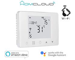 Cronotermostato digitale Homcloud wi-fi Comandabile da Smartphone e Vocalmente E' perfetto per essere posizionato su 503 (no incasso) Alimentato a 220V
