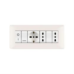 PLACCA MYLIFE Q 7 MODULI BIANCO