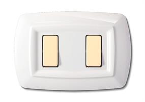 PLACCA TONDO' 2 POSTI BIANCO