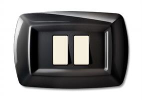 PLACCA TONDO' 2 MOD.RAVVICINATI NERO
