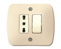 PLACCA AUTOPORTANTE 2 MODULI AVORIO