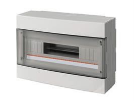 CENTRALINO DA PARETE IP40 PORTELLA TRASPARENTE 18 MODULI