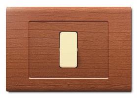 PLACCA TONDO'Q 1 MOD.LEGNO CHIARO