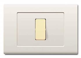 PLACCA TONDO'Q 1 MODULO BIANCO
