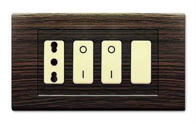 PLACCA TONDO'Q 4 MODULI WENGE'