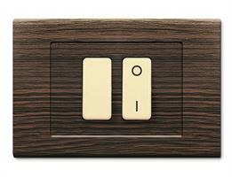 PLACCA TONDO'Q 2 MOD.RAVVICINATI WENGE'