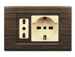 PLACCA TONDO'Q X UNEL DECENTRATA WENGE'