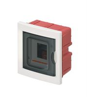 CENTRALINO DA INCASSO BIANCO PORTELLO FUME' 4 MODULI