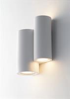 Applique in Gesso colore Bianco forma Rotonda led non integrato