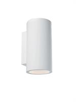Applique Rotonda in Gesso Verniciabile Bianca predisposta per una lampada con attacco GU10