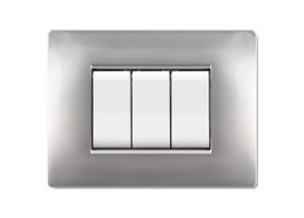 PLACCA MYLIFE Q 2 MOD.ALLUMINIO CHIARO