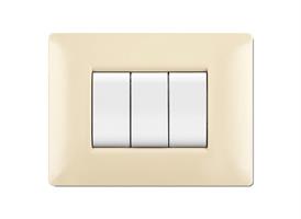 PLACCA MYLIFE Q 4 MODULI AVORIO