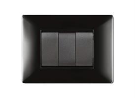 PLACCA MYLIFE Q 4 MODULI NERO