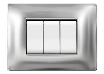PLACCA MYLIFE Q 7 MODULI CROMO