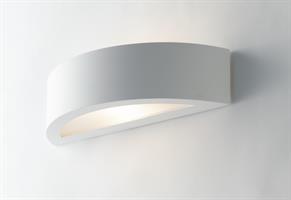 Applique in Gesso colore Bianco forma Rotonda senza led integrato
