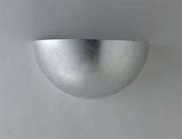 Applique in gesso colore Argento forma Rotonda senza led integrato