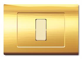 PLACCA TONDO'Q 3 MODULI ORO