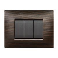 PLACCA MYLIFE Q 4 MODULI WENGE'