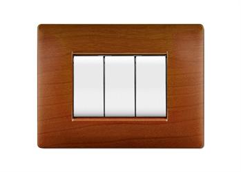 PLACCA MYLIFE Q 7 MODULI LEGNO CHIARO