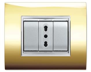 PLACCA NEWPRESTIGE 4 MODULI ORO