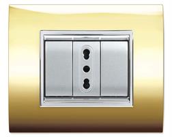 PLACCA NEWPRESTIGE 4 MODULI ORO