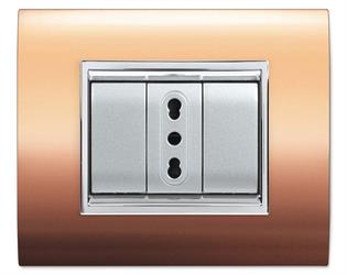 PLACCA NEWPRESTIGE 4 MODULI RAME