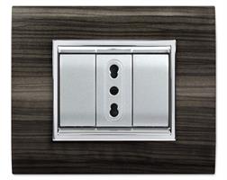 PLACCA NEWPRESTIGE 7 MOD.WOOD BLACK