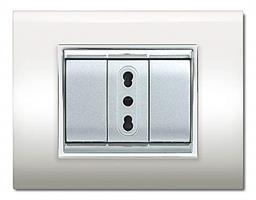 PLACCA NEWPRESTIGE 7 MODULI BIANCO