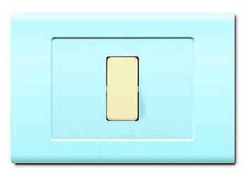 PLACCA TONDO'Q 4 MOD.AZZURRO PASTELLO