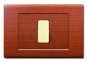 PLACCA TONDO'Q 6 MOD.LEGNO CHIARO