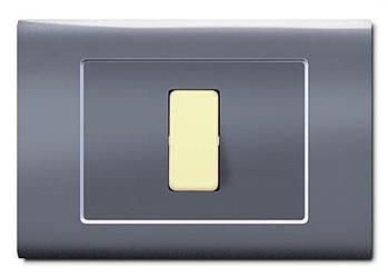 PLACCA TONDO'Q 6 MOD.ALLUMINIO NOTTE