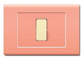 PLACCA TONDO'Q 6 MOD.ARANCIONE PASTELLO