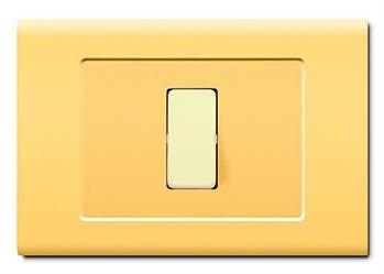 PLACCA TONDO'Q 6 MOD.GIALLO PASTELLO