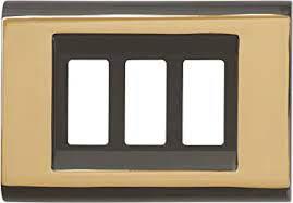 PLACCA CLICK 3 POSTI NERO ORO