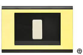 PLACCA CLICK 4 POSTI NERO ORO