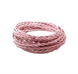 CAVO SETA DOPPIO ISOLAMENTO 2X0.75MMQ COLORE GLICINE