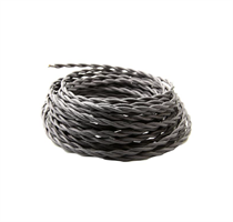 CAVO SETA DOPPIO ISOLAMENTO 2X0.75MMQ COLORE GRAFITE