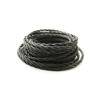 CAVO SETA DOPPIO ISOLAMENTO 2X0.75MMQ COLORE NERO