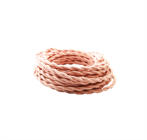 CAVO SETA DOPPIO ISOLAMENTO 2X0.75MMQ COLORE ROSA ANTICO