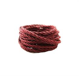 CAVO SETA DOPPIO ISOLAMENTO 2X0.75MMQ COLORE BORDEAUX