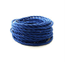 CAVO SETA DOPPIO ISOLAMENTO 2X0.75MMQ COLORE BLU