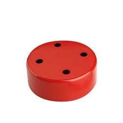 ROSONE CILINDRICO ROSSO 4 FORI