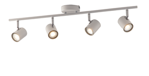 Faretto Quadruplo sovrapposto Orientabile colore Bianco attacco GU10 per 4
