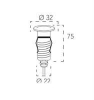 Segnapassi ad Incasso da 3W colore Nichel da 3000K