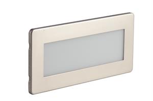 Segnapasso Led da incasso su Scatola 506 da 3 Watt 350Lm Luce settabile Tramite Dip switch 3000K 4000K 6000K Completo di 2 Placche Bianca e Grigia