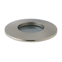 Faretto da incasso IP65 in acciaio e diffusore in vetro satinato colore Nichel