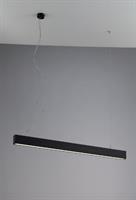 Plafoniera con Barra a sospensione in alluminio 100cm colore Nero goffrato con driver incluso 26W 4000K