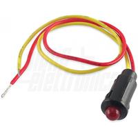 INDICATORE LED PL.12V ROSSO LAMPEGGIANTE