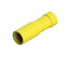 CAPICORDA PREISOLATI CILIDRICO FEMMINA 4MM BLU 100PZ